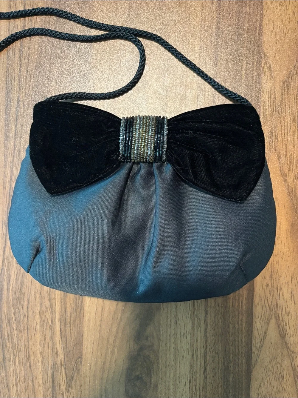 Vintage Avon Black Bow Bag